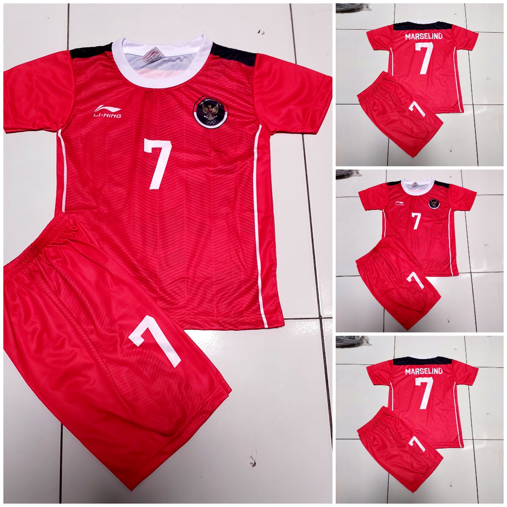 baju Jersey stelan anak timnas/Jersey baju bola timnas