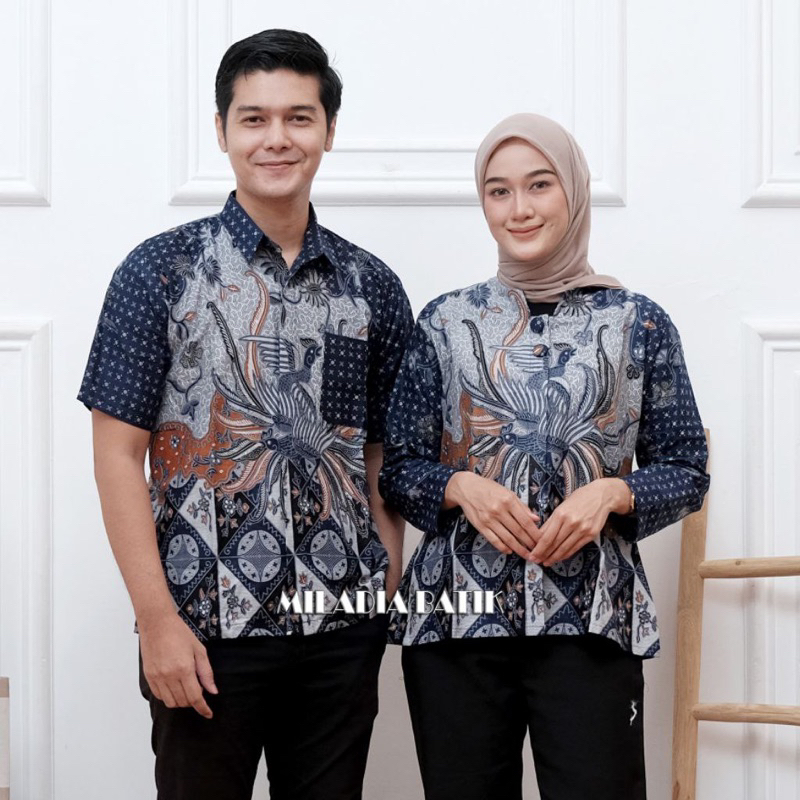 BAJU BATIK WANITA MODERN MONALISA GENES M,L,XL asli PEKALONGAN