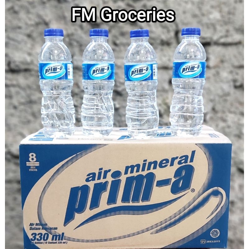 

Prima air mineral 330ml isi 24 botol