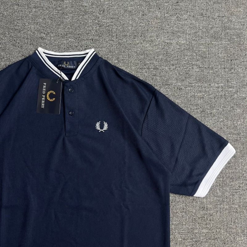 -FRMNSH- KAOS FREDPERRY NAVY BORDIR FULL TAG LABEL CASUAL