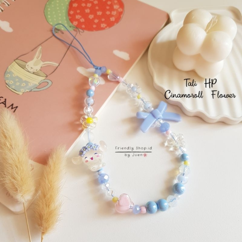 Gantungan Hp - Cinamoroll Flower / Phone Strap /Tali HP / Phone Charm / Aksesories HP