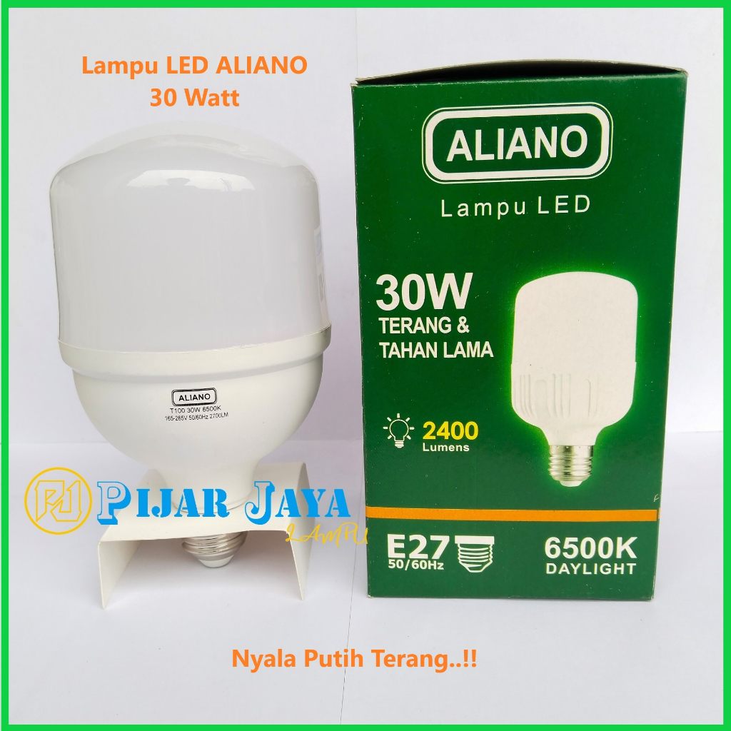 Lampu LED Aliano 30 watt Bohlam LED Rumah 30W Cahaya Putih Terang Murah Bagus