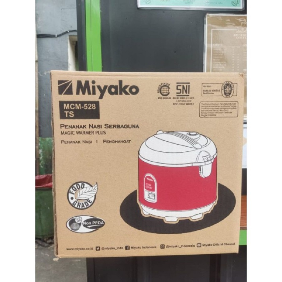 Magic Com Rice Cooker Miyako 1,8L 1,8 Liter 2 In 1 MCM-528 TS MCM 528 TS Penanak Nasi
