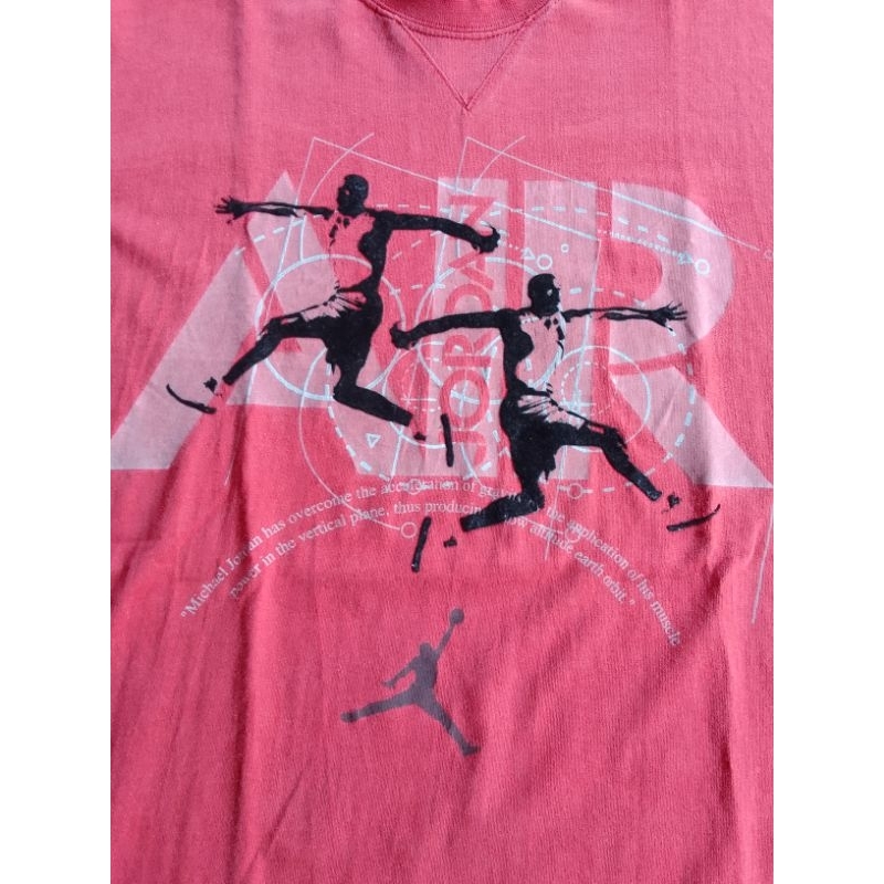 Vintage Nike Air Jordan Red Tshirt