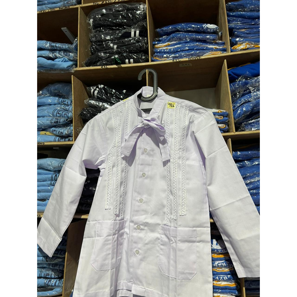 SERAGAM SEKOLAH TK   " ATASAN MUSLIM  PEREMPUAN  MODEL RENDA"