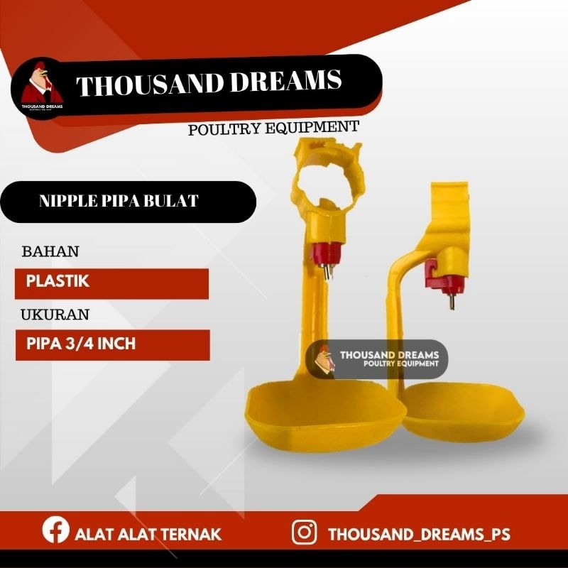 nipple drinker import / tempat minum ayam / nipple ayam broiler
