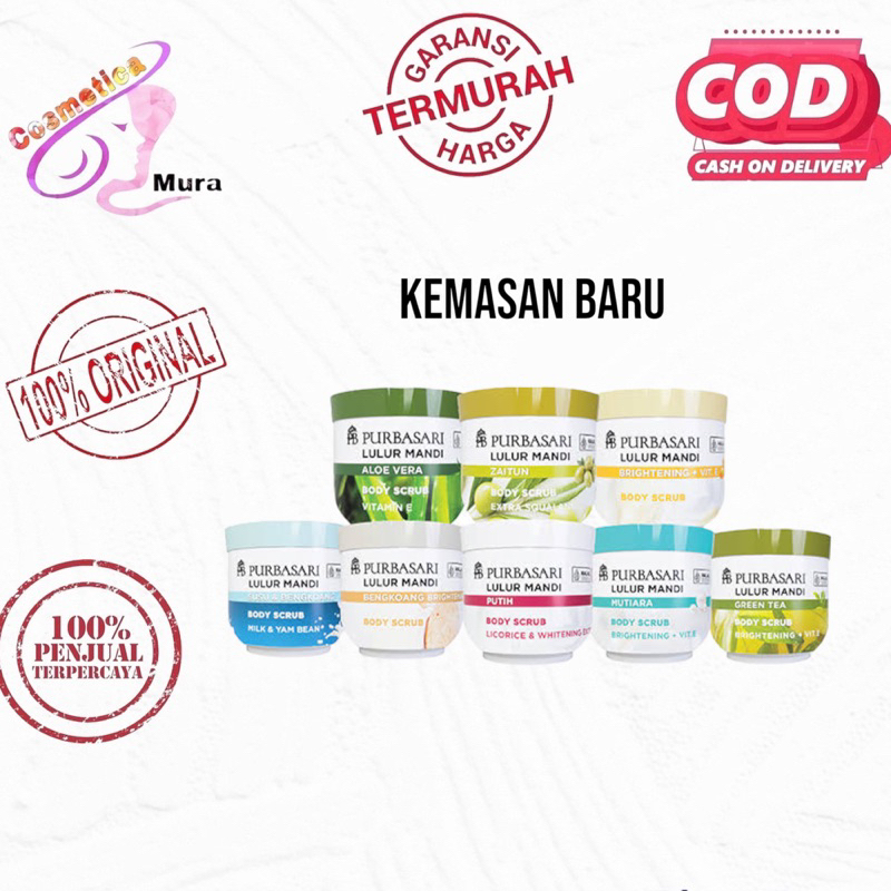 [ 125 kemasan terbaru ] TERLENGKAP // PURBASARI LULUR MANDI / lulur purbasari / paket lulur purbasari