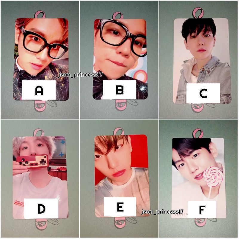 OFFICIAL PHOTOCARD BAEKHYUN PC EXO CBX HEY MAMA BAMBI CITY LIGHT DELIGHT