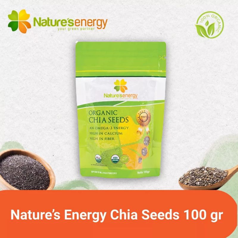 Chia Seed Organik Natures Energy 100gr Diet dan Mpasi