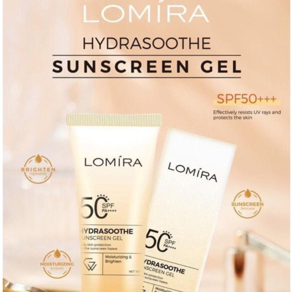 LOMIRA SUNSCREEN GEL SPF 50 PA+++ 50ML TABIR SURYA WAJAH
