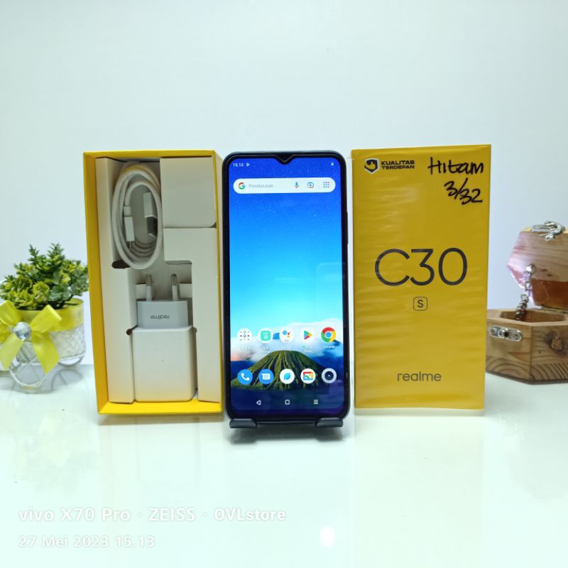 HP SECOND REALME C30s 3/32 RAM 3 GB MEMORI ROM 32GB PONSEL BEKAS FULLSET