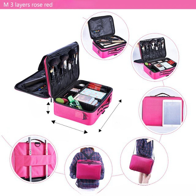 Biutte.co Tas Kosmetik Make Up Travel Organizer Bag Wanita X3235