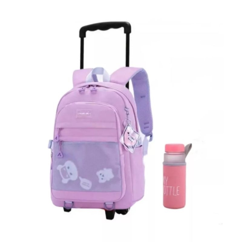 COD Tas Ransel Troly Motif Hantu Free botol Mybottle