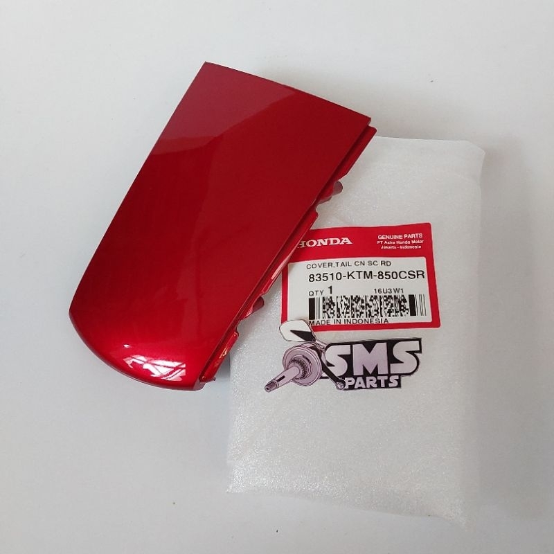 Cover Tail Sambungan Cover Body Belakang Supra X 125 Karbu Merah Maroon Ori 83510 KTM 850CSR