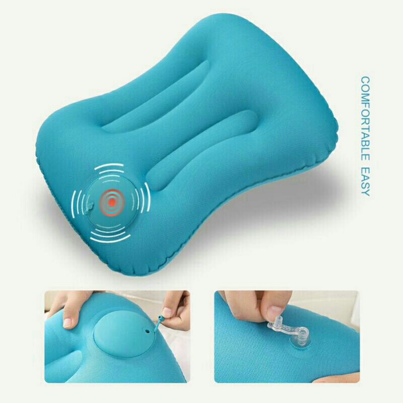 Bantal Angin Inflatable Aeros Pillow F8057 Blue