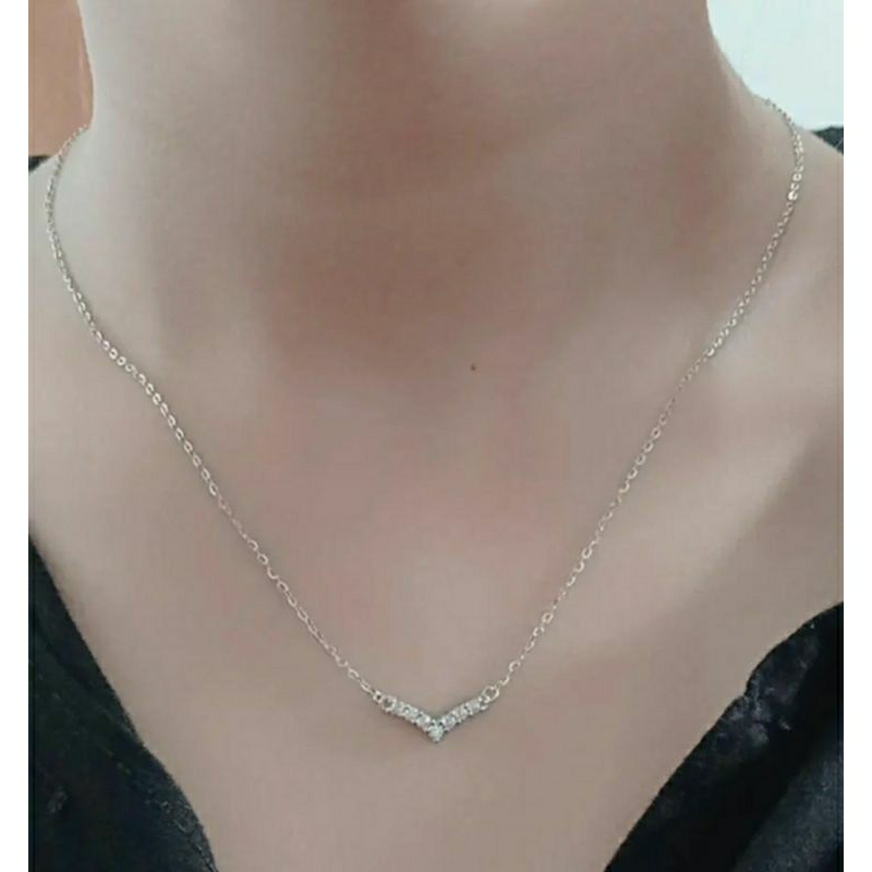 kalung koye nori vensy+listring mp(fuji kecil)/perak asli silver 925 lapis emas/perhiasan fashion wanita terbaru
