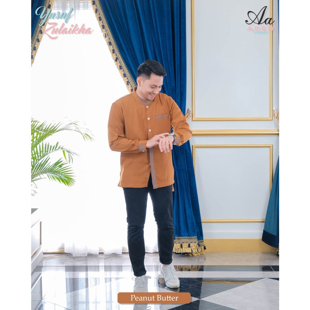 KOKO ADEN YUSUF PEANUT BUTTER LENGAN PANJANG DAN LENGAN PENDEK ROASTIC BLACK