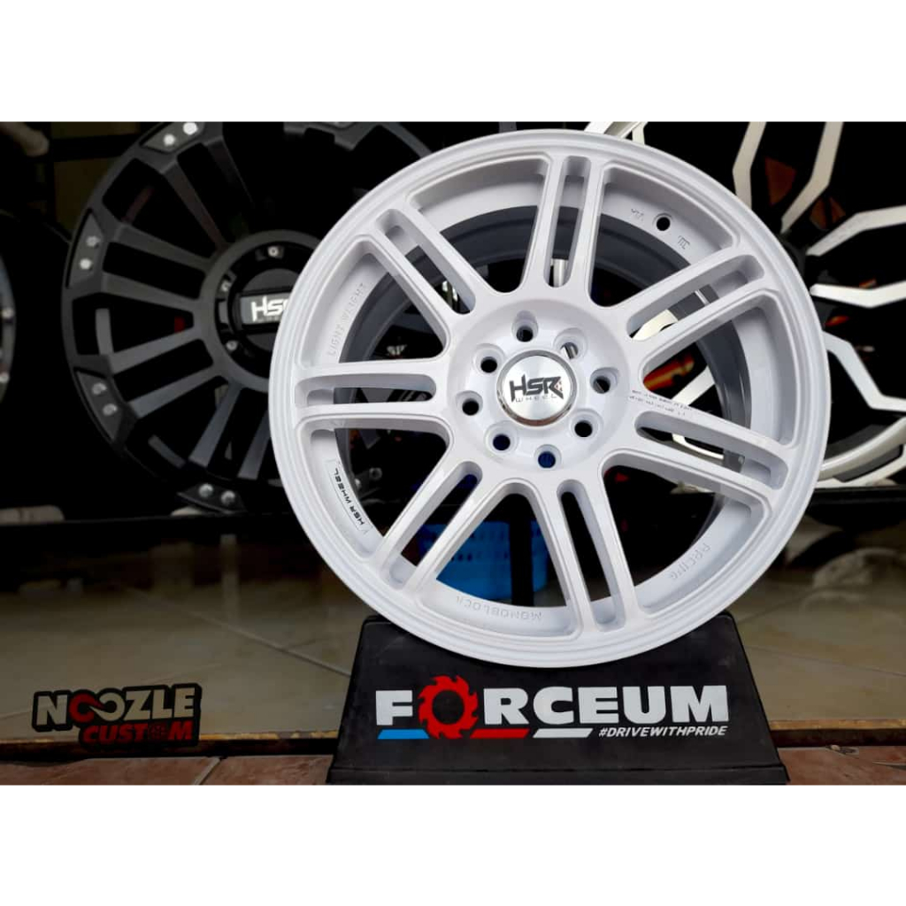 VELG MOBIL HSR PUTIH R16 TYPE BOON PELEK RACING RING 16 LEBAR 7 RATA