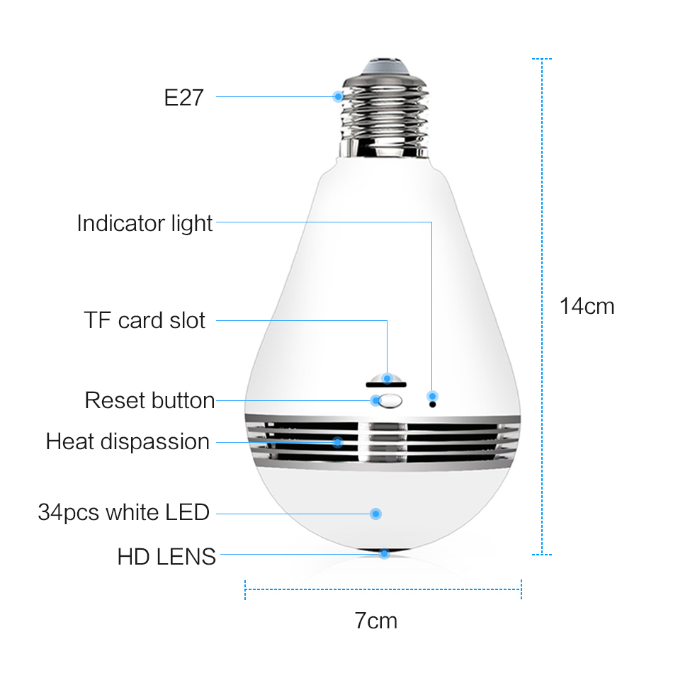 KAMERA KECIL MINI TERSEMBUNYI BOHLAM CAMERA CCTV LAMPU HD PENGINTAI SPY CAMCAMERA PENGINTIP 1080 JS82