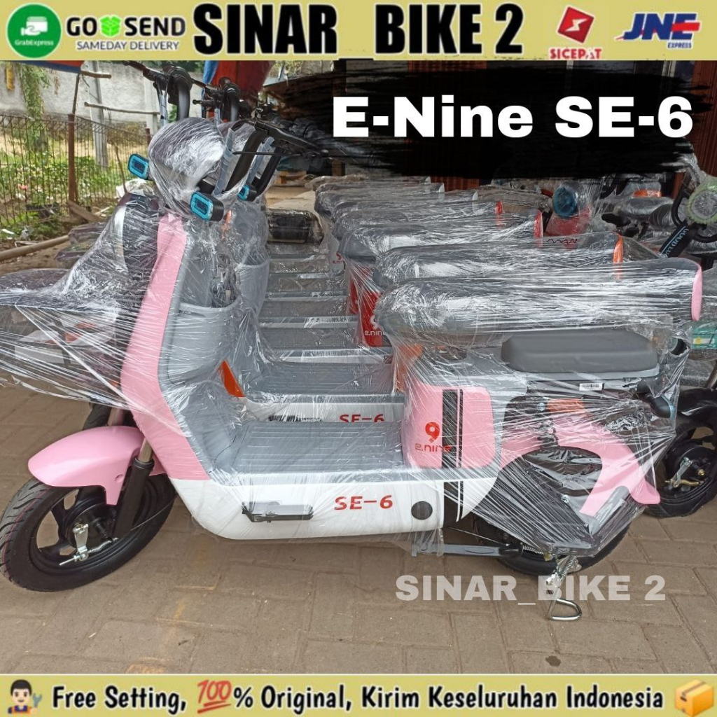 Sepeda Listrik E-Nine SE-6 350 Watt Electric  E-Bike