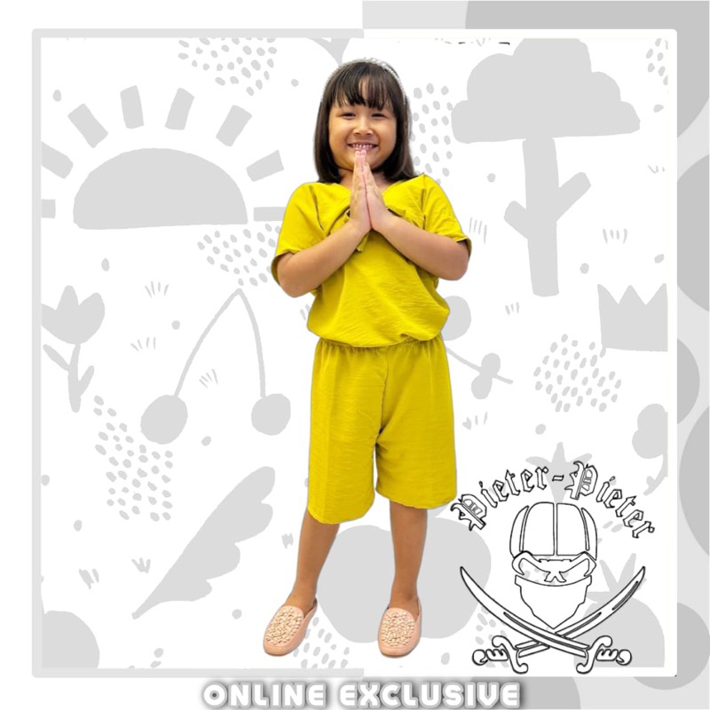 Setelan Anak Cringkel Daily Model Lili Airflow Usia 3-12 Tahun