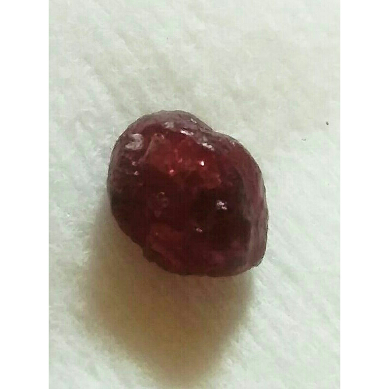 2,25 Carats Natural Ruby Rubi Mirah Burma Ori Unik Karakteristik Rough Koleksi Batu Mulia Permata Ja