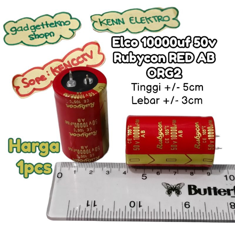 elco 10000uf 50v Rubycon red AB org2