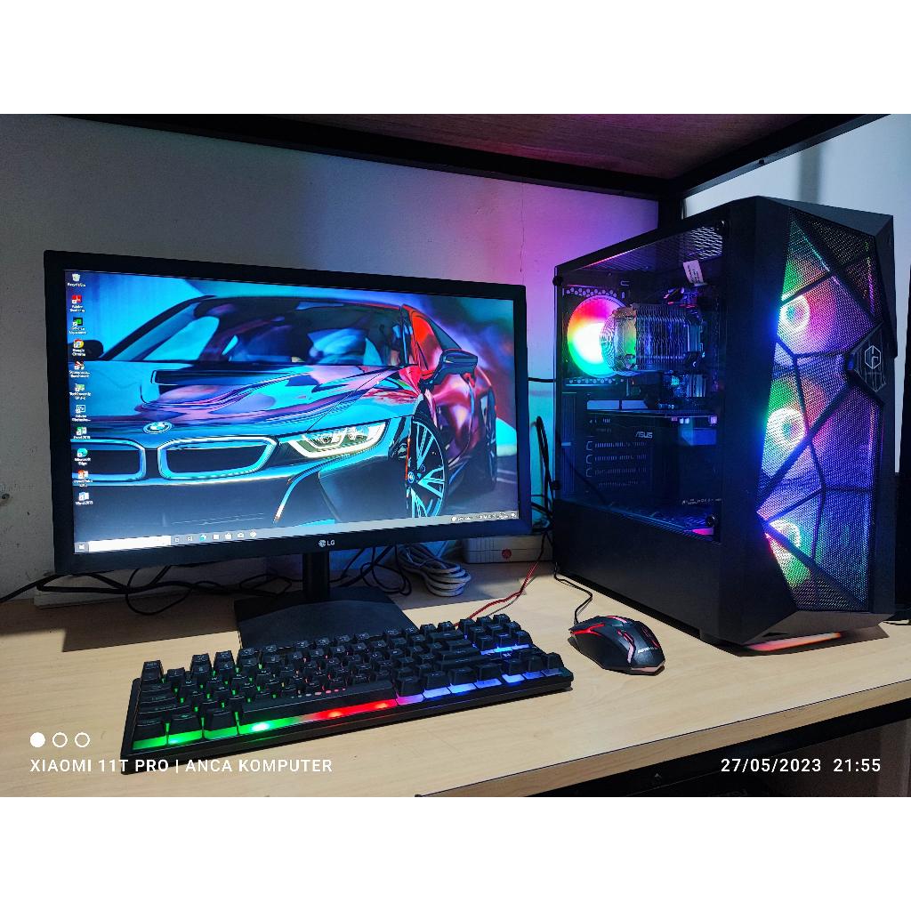 PC RAKITAN GAMERS,RENDER,STREAMING CORE I3 10105F FEAT GTX 1050 TI 4GB