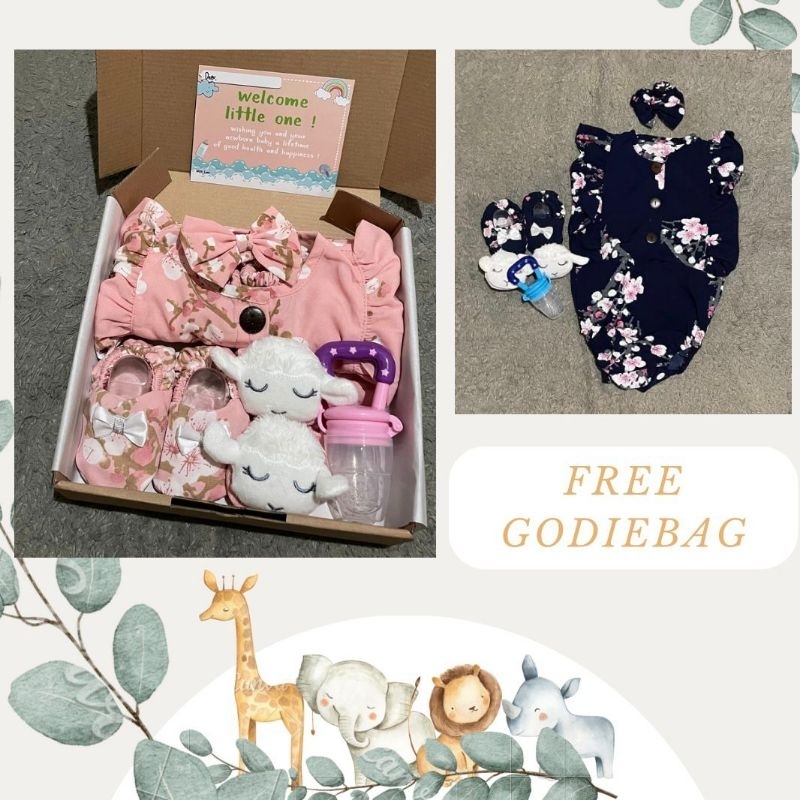 (FREE GODIEBAG) Hampers Baby Girl Jumper Set | Gift Set Baby | Kado Lahiran bayi perempuan | gift set | Kado Lahiran bayi