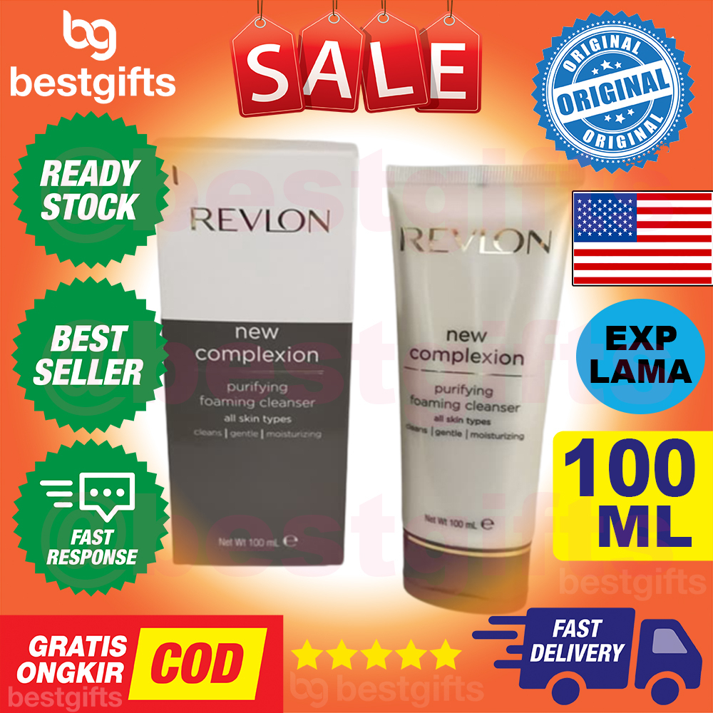 REVLON NEW COMPLEXION PURIFYING FOAMING CLEANSER SABUN MUKA MEMBERSIHKAN DAN MELEMBABKAN 100 ML