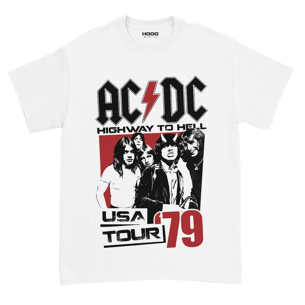 [ORI] KAOS MUSIK ACDC - USA TOUR 79 / BAND MERCH / T-SHIRT BAND / BAYAR COD / UNISEX