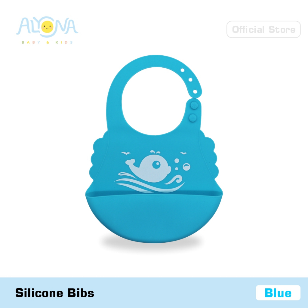 Ktmstore Silicone baby Bibs Waterproof celemek makan bayi Alyona AL-008