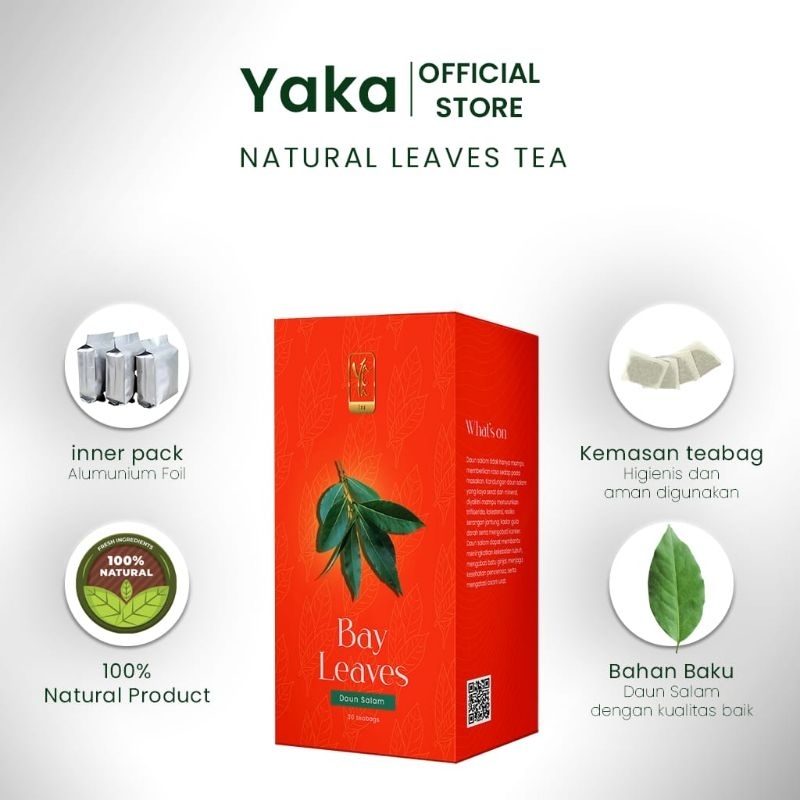 

Teh Daun Salam Yaka Herbal isi 30 teabag