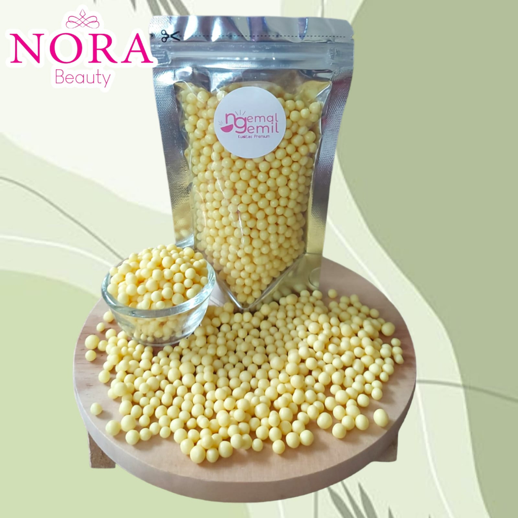 

Sprinkle Bola Warna Light Yellow / Chocoball Light Yellow Lemon Topping Kue Kemasan Pouch Premium //murah