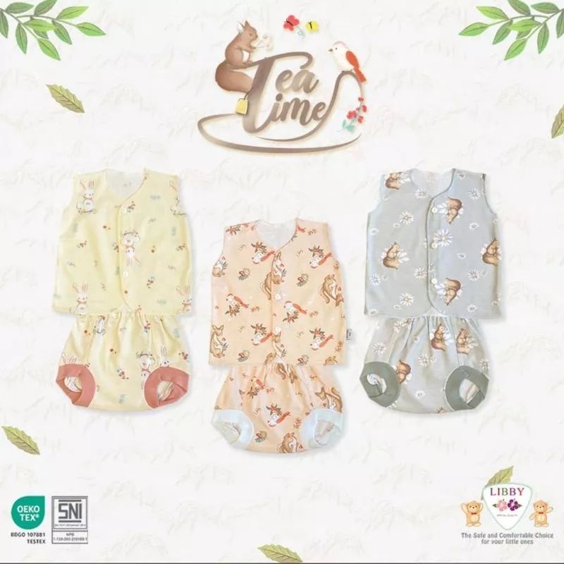 LIBBY SET KUTUNG CELANA POP TEA TIME NEWBORN