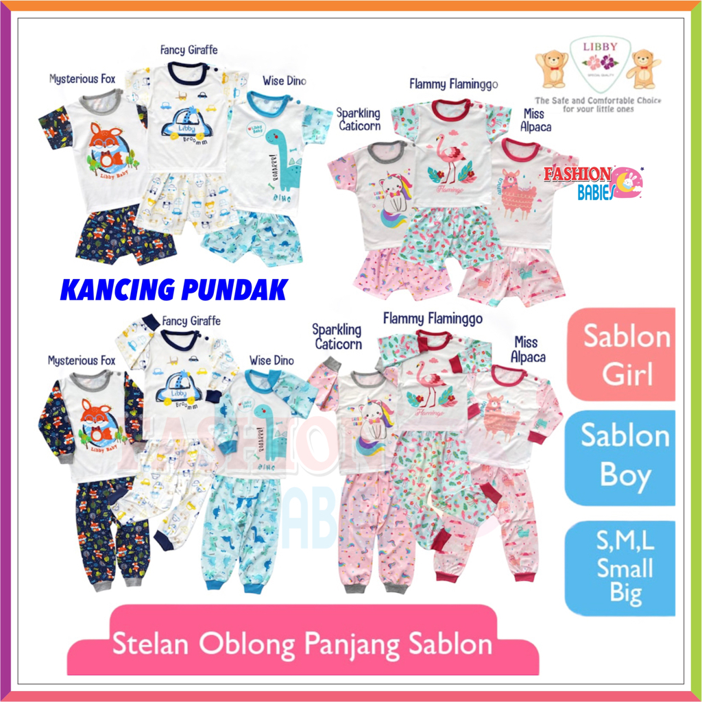 BIG SIZE LIBBY MOTIF TRAVEL AROUND SABLON ANIMAL | SETELAN OBLONG PENDEK PANJANG ❤ FashionBabies ❤