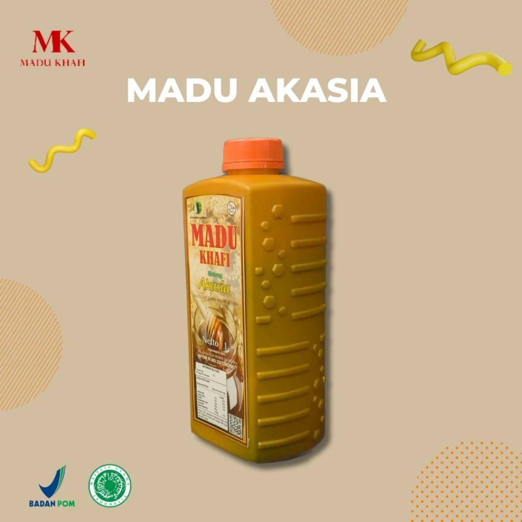 

Madu khafi akasia super isi bersih 1kg