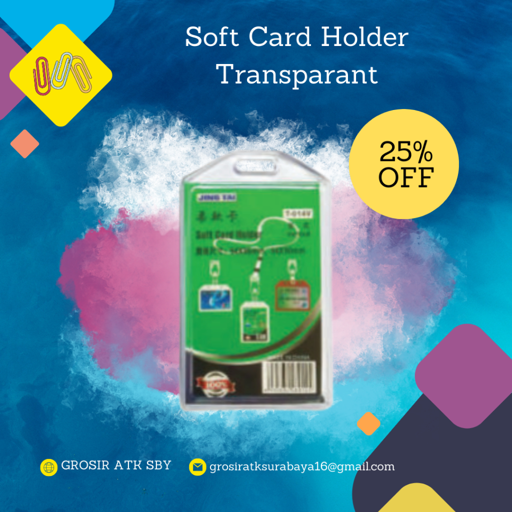

Soft Card Holder Transparant (Harga Per 100 Pcs)