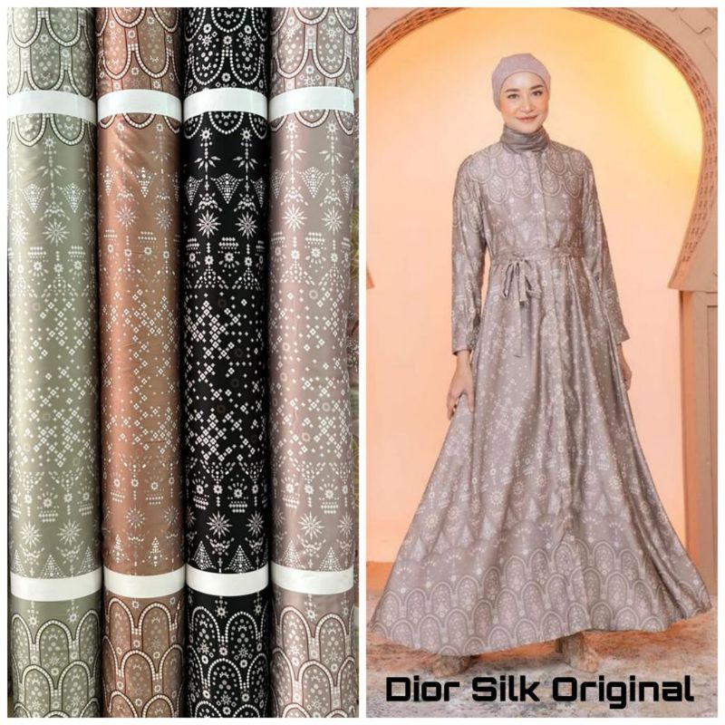 Kain Dr Silk Motif lingga harga tertera untuk panjang setengah meter