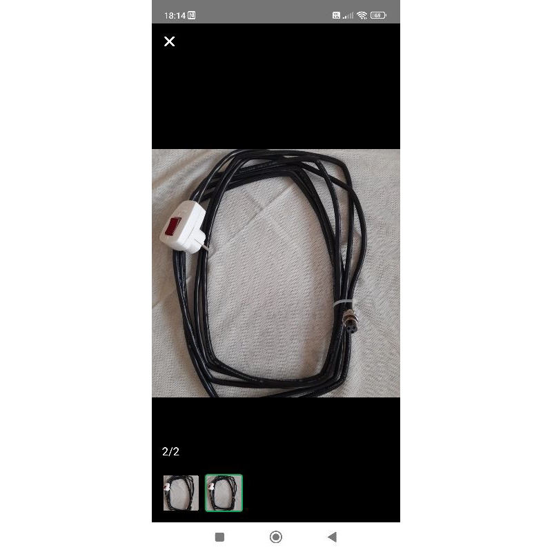 kabel power listrik tachometer rpm meter starnics