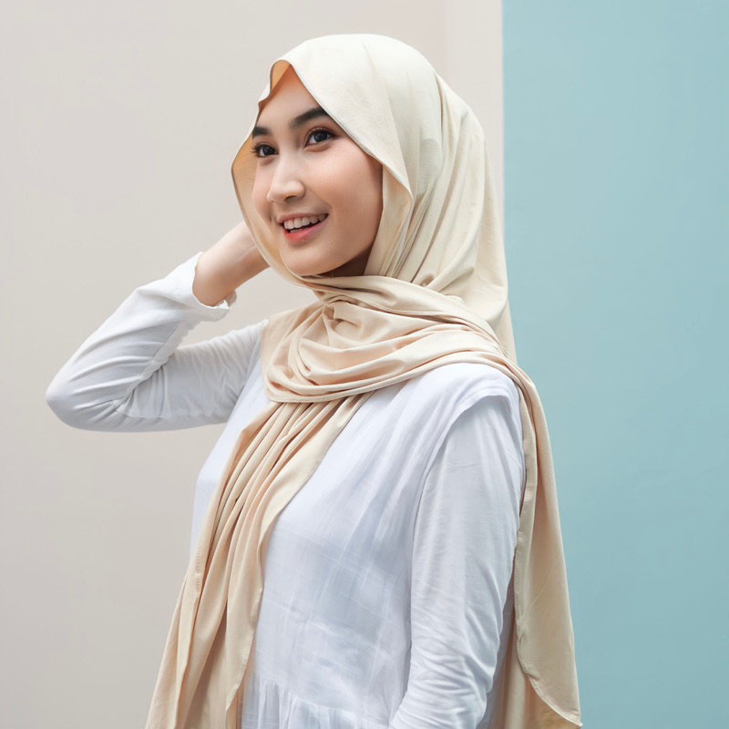 Dhinda Hijab - Pashmina Rayon/Kaos Oval (Kain Rayon Terbaik) Pashmina Oval Ternyaman