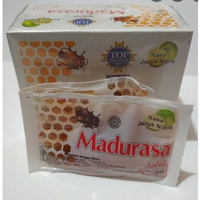 

Madurasa 1 Box Madu Rasa Jeruk Nipis Isi 12 Sachet