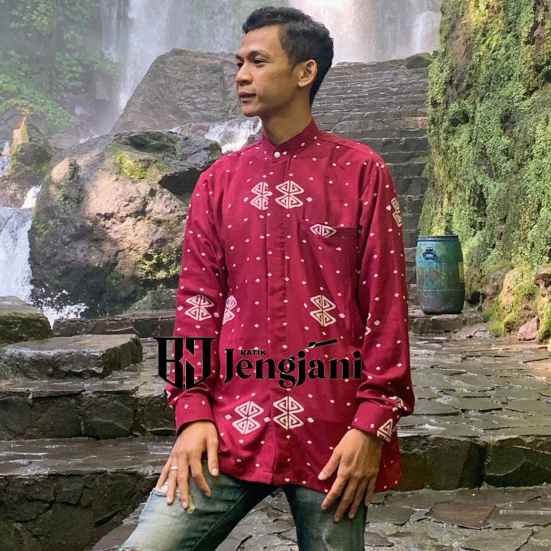 Kemeja Arunika | Kemeja Pria Jumputan Shibori Handmade