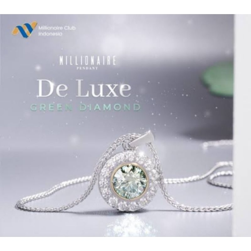 Gebyar Promo MCI Kalung Kesehatan/Pendant De Luxe Green Diamond 100% Ori Berlian
