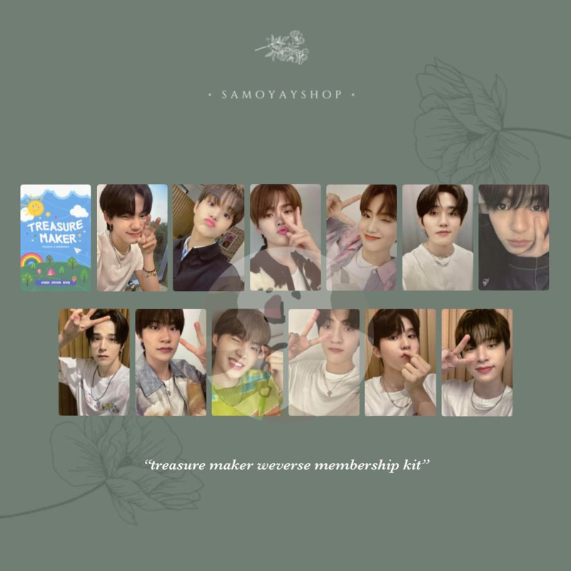 Photocard Treasure Maker Weverse Membership Kit Teume