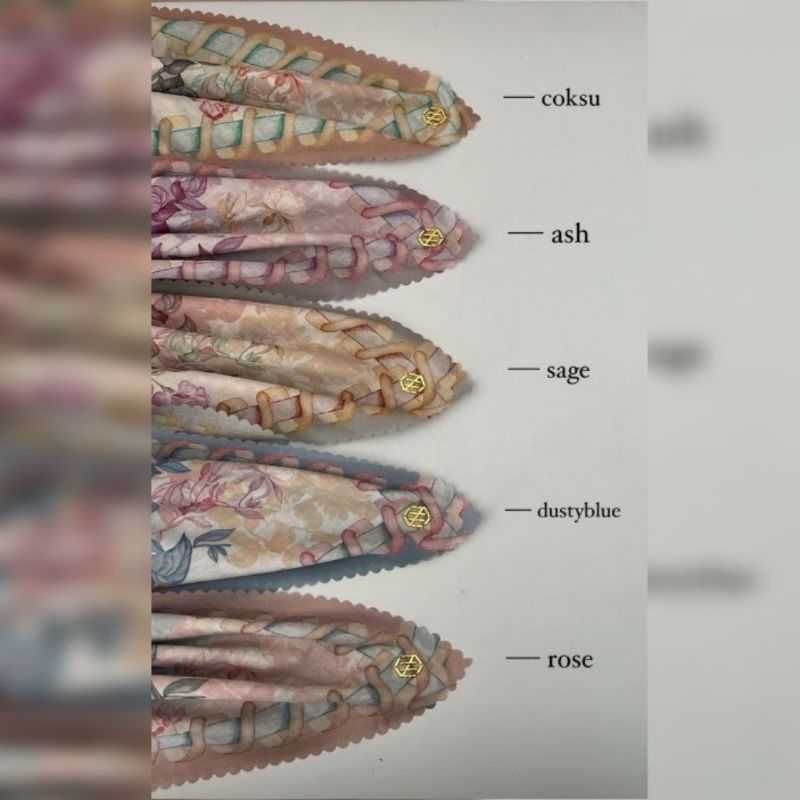 Arumi Scarf Warna Coksu & Dusty Blue By.Nhs.looks