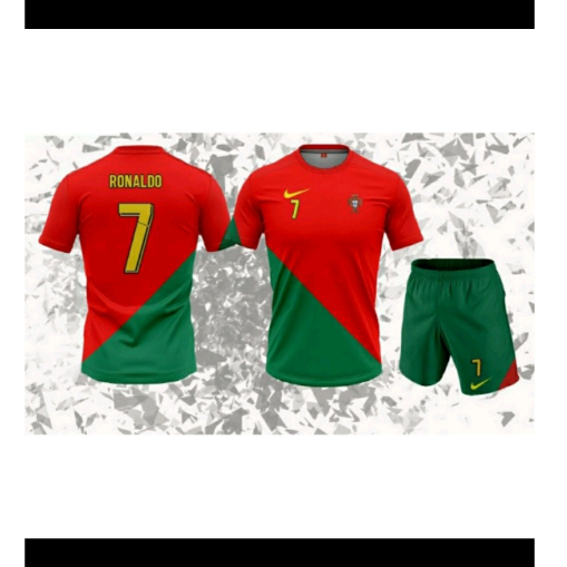 setelan jersey anak 1-12 tahun terbaru baju bola anak baju piala dunia terbaru ronaldo jersey portug