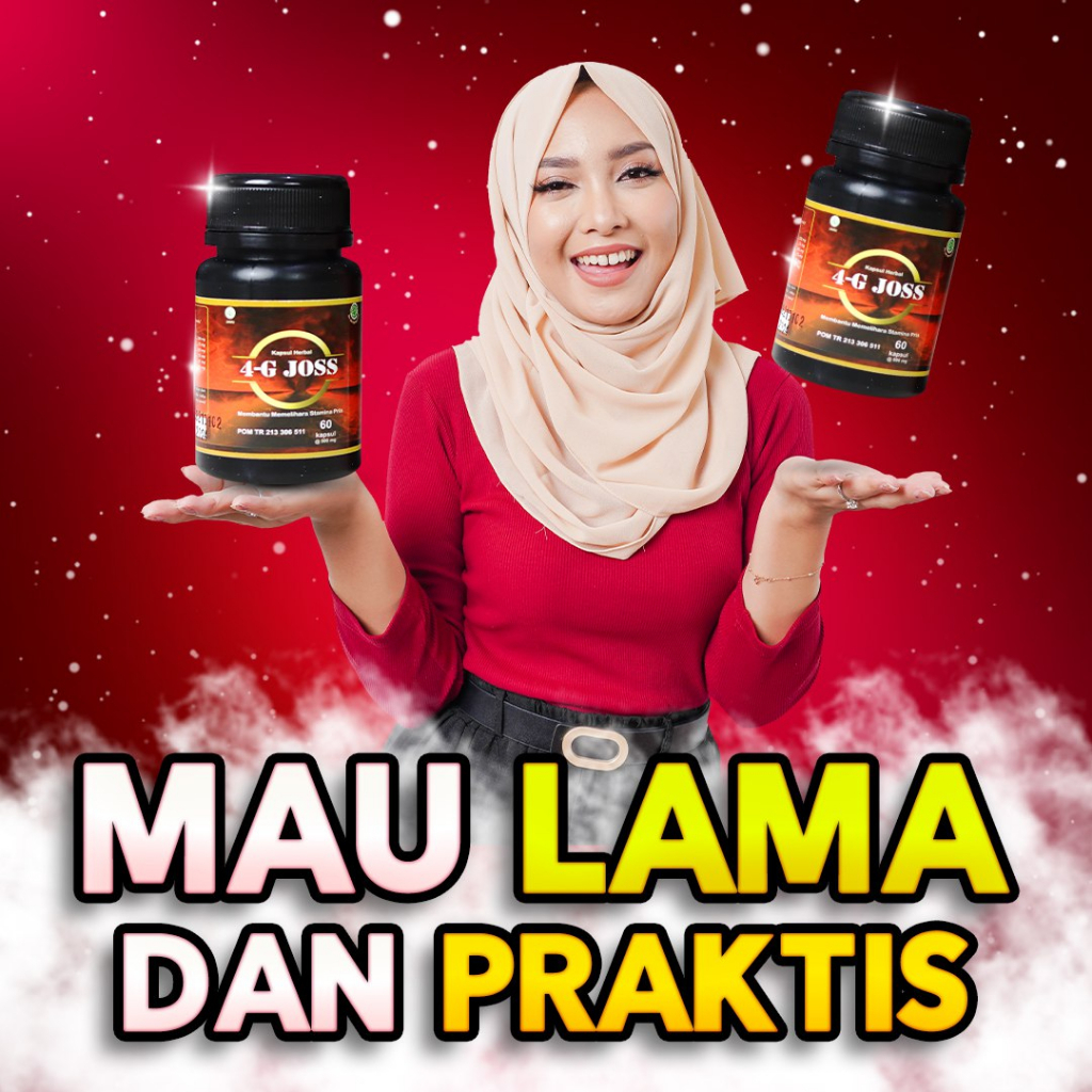 [Bisa COD] 4G Joss  Mengatasi Lemah Syahwat Kurang Stamina Herbal Kesehatan Pria Dewasa BPOM Origina
