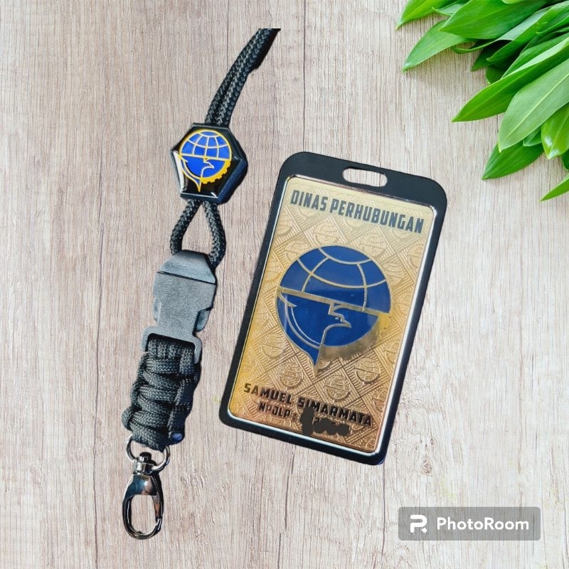 

peneng id card plat holder lanyard logo dishub dinas perhubungan