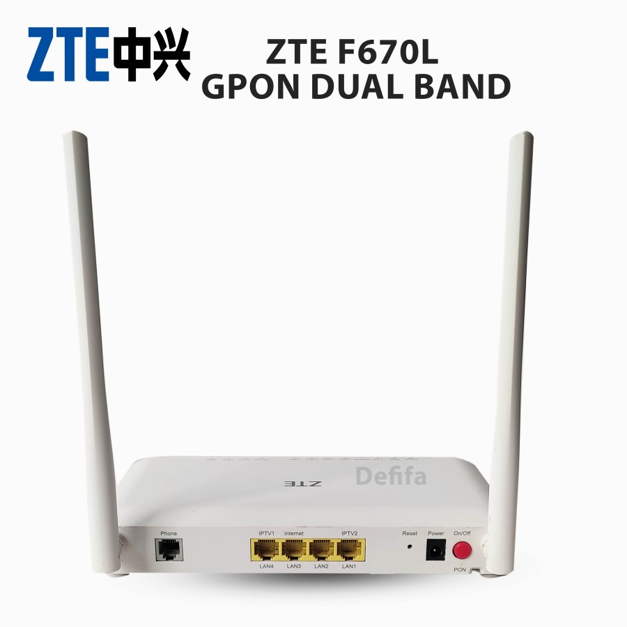 Modem GPON ONT ZTE F670L Dual Band Second/Bekas